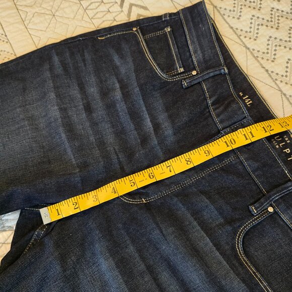 White House Black Market The Sculpt Slim Blue Jeans 14 Long - Picture 4 of 9